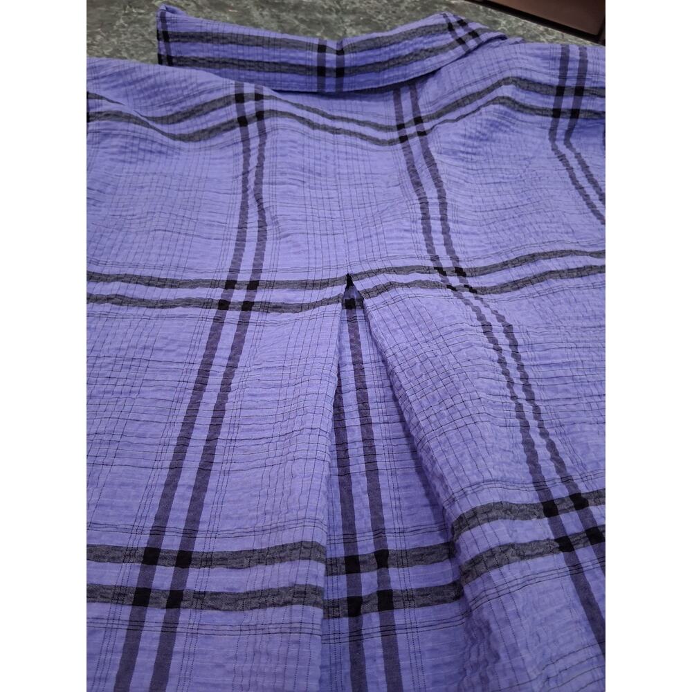 Habitat Purple Plaid Button-Front Shirt - Picture 11 of 11